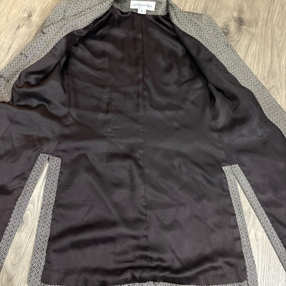 Vtg Jones New York Dress Coat Women’s Size 4 Brown Fleck Tweed Overcoat Made USA - Picture 12 of 12